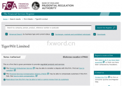 TigerWit老虎外汇获SIG近千万美金投资并获FCA监管牌
